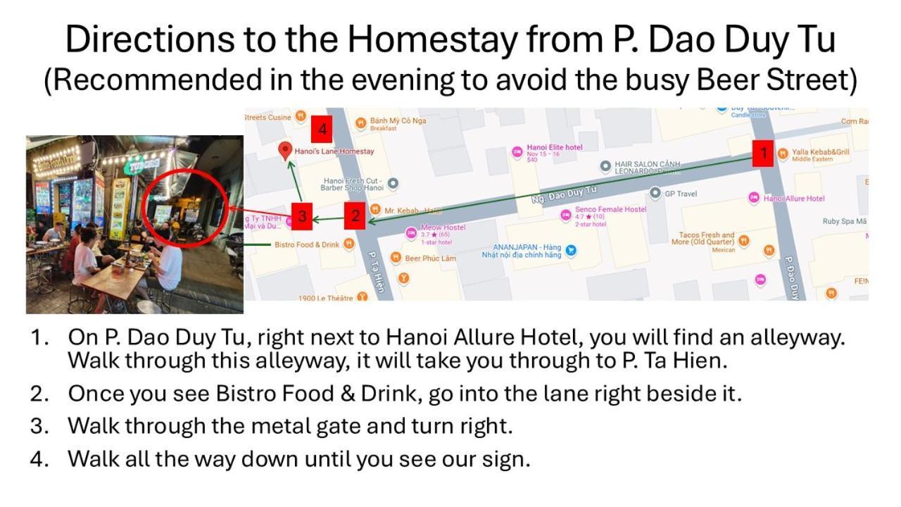 Hanoi'S Lane Homestay Eksteriør bilde